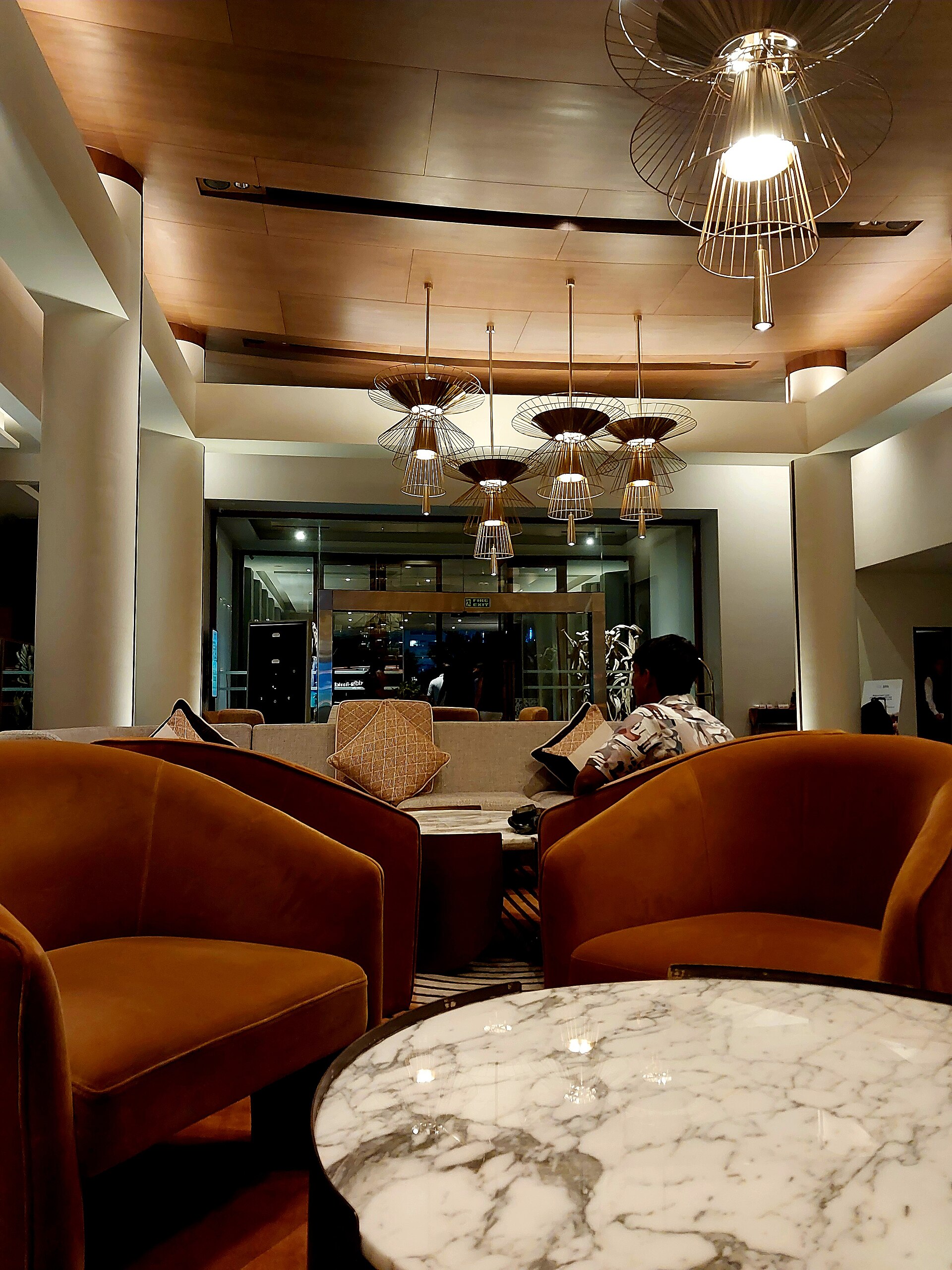 Vestíbulo de recepción de un hotel